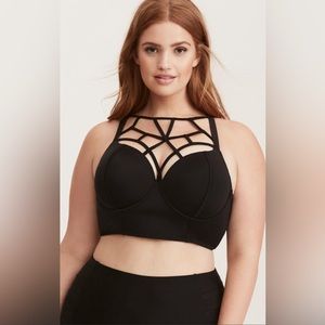 Torrid Underwire Push-Up High Neck Bikini Top sz 2